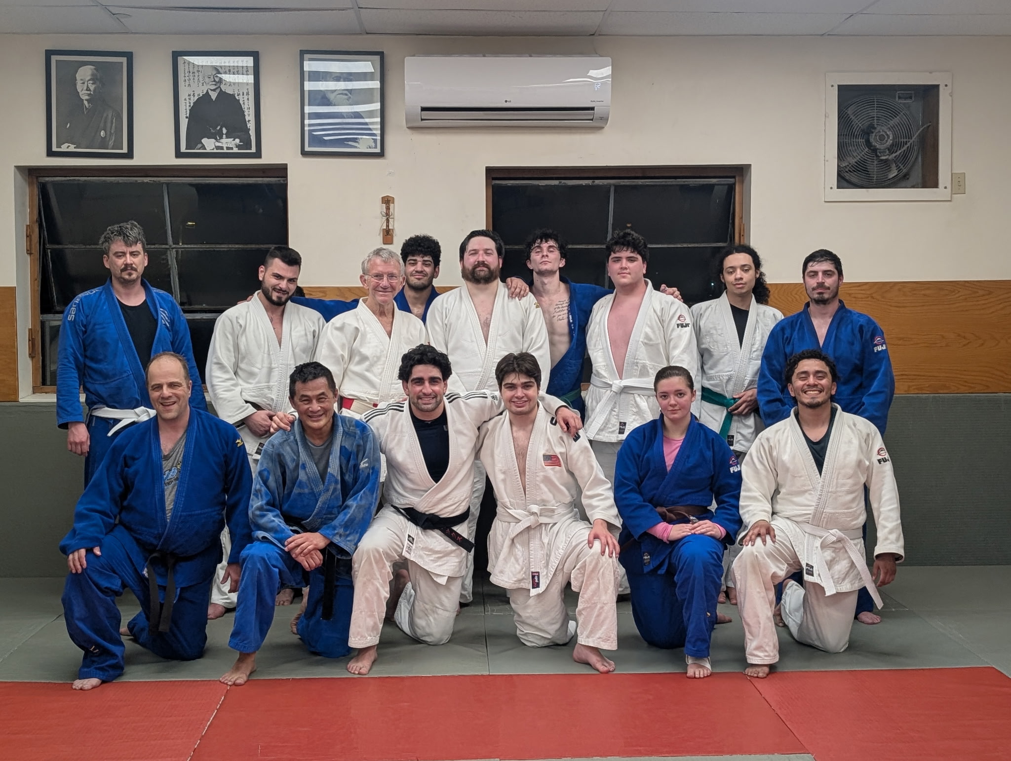 A visit from Norwich Judo — group photo at the Classical Judo Institute